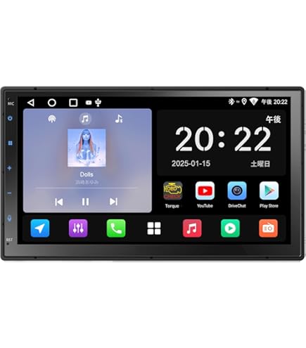 Amazon.co.jp: KAQSKQR ディスプレイオーディオ 10インチ 1din